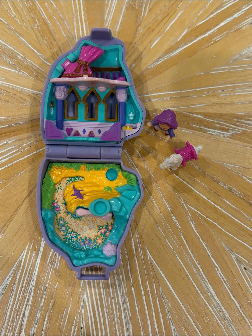 1995 Polly Pocket Arabian Beauty Pony Parade Bluebird with doll horse
